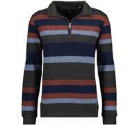 RAGMAN Herren Sweatshirt, gestreift XL, Dunkelgrün-393