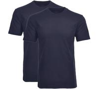 Ragman Herren T-Shirt 2er Pack Rundhals 1/2 Arm Unterhemd Dunkelblau 5XL