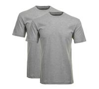 Ragman Herren T-Shirt Regular Fit Rundhals Kurzarm aus Baumwolle 2er-Pack Grau XL