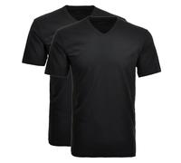 Ragman T-Shirts im 2er-Pack Herren schwarz, L
