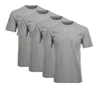 RAGMAN Herren T-Shirt 4er Pack - 1/2 Arm, Unterhemd, Rundhals 2XL Grau