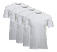 RAGMAN Herren T-Shirt 4er Pack - 1/2 Arm, Unterhemd, Rundhals 2XL Weiß