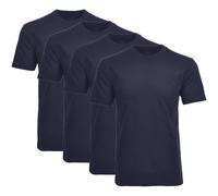 RAGMAN Herren T-Shirt 4er Pack - 1/2 Arm, Unterhemd, Rundhals 3XL Dunkelblau