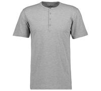 RAGMAN Herren T-Shirt Serafino Grau-Melange-012, L