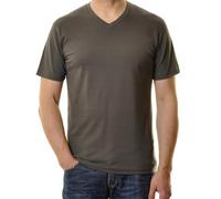 T-Shirt RAGMAN, Damen, Gr. S, grau (schiefergrau), Baumwolle, regular fit, V-Ausschnitt, Shirts T-Shirt (070009-S) schiefergrau