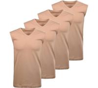 Unterhemd RAGMAN "Unterhemd 4er Pack", Herren, Gr. L, N-Gr, beige, Obermaterial: 100% Baumwolle CO., Unterhemden Unterhemd (95513149-L) beige