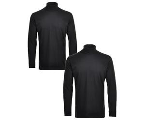RAGMAN Herren Unterzieh Rolli 2er Pack Schwarz-009, 3XL