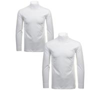 RAGMAN Herren Unterzieh Rolli 2er Pack Weiss-006, L