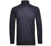 RAGMAN Herren Rollkragenpullover - Langarm Basic Rollkragen Regular Fit, Single Jersey, einfarbig Dunkelblau M