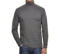 RAGMAN Regular Fit Rollkragenshirt grau, Einfarbig