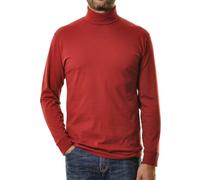 RAGMAN - Basic Rollkragenshirt langarm - Farbe - weinrot - Größe - 3XL