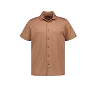 RAGMAN Kurzarmhemd Herren Regular Fit Kurzarm Baumwoll-Stretch braun, M