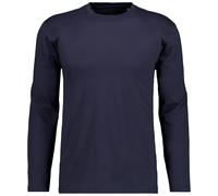 Ragman Herren Langarm-Shirt Rundhals Regular Fit Einfarbig Marine XL