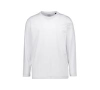 RAGMAN Herren Langarm-Shirt Rundhals Weiss-006, M