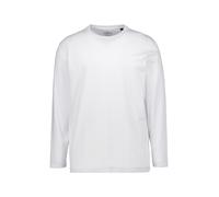 RAGMAN Longsleeve Herren Regular Fit Langarm Rundhals Baumwolle weiß, S