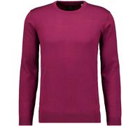 RAGMAN Pullover Herren Regular Fit Rundhals Merinowolle rot, L