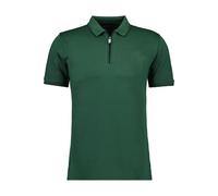 Poloshirt RAGMAN, Herren, Gr. XL, grün (dunkelgrün, 357), Baumwollmischung, casual, regular fit, hoch geschlossener Ausschnitt, Kurzarm, Shirts (15358019-XL) dunkelgrün, 357