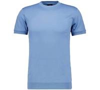 RAGMAN - Pima T-Shirt Rundhals mit Bündchen mittelblau - Gr. - S