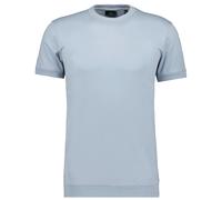 Ragman Herren Pima-T-Shirt Rundhals mit Bündchen Regular Fit Silber Größe M