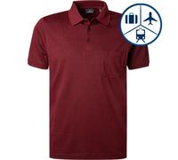 RAGMAN Polo-Shirt Herren Regular Fit Kurzarm Baumwoll-Jersey rot, M