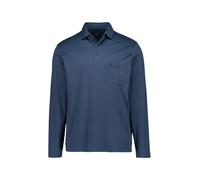 RAGMAN Polo-Shirt Herren Regular Fit Langarm Baumwoll-Jersey grün, L