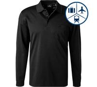 Ragman Herren-Poloshirt, Schwarz, M