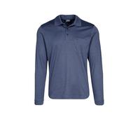 RAGMAN Herren Softknit-Polo mit Brusttasche, Langarm