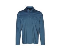 RAGMAN Soft Knit Regular Fit Longsleeve Poloshirt dunkelblau, Einfarbig