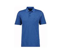 RAGMAN Herren Softknit-Polo gestreift, Flammdesign Blau-Melange-765, XXL