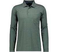 RAGMAN Herren Softknit-Poloshirt Fishnet, Langarm