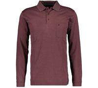 RAGMAN Herren Poloshirt Langarm Weinrot-061, XXL