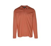 RAGMAN Regular Fit Longsleeve Poloshirt kürbis, Einfarbig