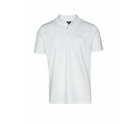 RAGMAN Herren RAGMAN Kurzarm Softknit Poloshirt S, Weiss