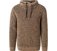 RAGMAN Herren Strick-Pullover mit speziellem Kragen L, Taupe-Grau mouliniert-187