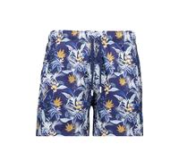 RAGMAN Regular Fit Badehose Blau/floral, Bedruckt