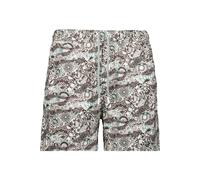RAGMAN Regular Fit Badehose Blau/floral, Bedruckt