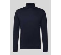 RAGMAN Regular Fit Langarmshirt mit Rollkragen Modell 'Pima' in Marine, Größe S