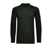 RAGMAN Herren Stehkragenshirt Langarm XL, Dunkelgrün-386