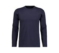RAGMAN Regular Fit Longsleeve marine, Einfarbig