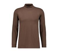 RAGMAN Regular Fit Longsleeve mokka, Einfarbig