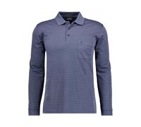 RAGMAN Regular Fit Longsleeve Poloshirt blau, Gestreift