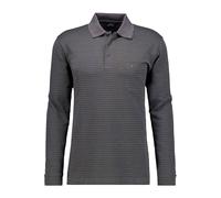 RAGMAN Regular Fit Longsleeve Poloshirt grau, Gestreift