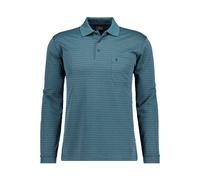 RAGMAN Regular Fit Longsleeve Poloshirt grün, Gestreift