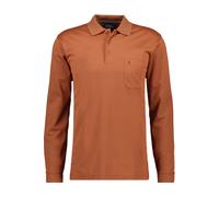 RAGMAN Regular Fit Longsleeve Poloshirt kürbis, Einfarbig