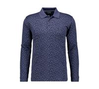 RAGMAN Regular Fit Longsleeve Poloshirt marine, Gestreift