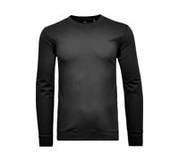 RAGMAN Regular Fit Longsleeve schwarz, Einfarbig