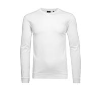 RAGMAN Regular Fit Longsleeve weiss, Einfarbig