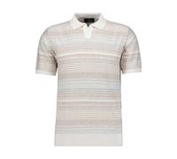 RAGMAN Regular Fit Poloshirt Kurzarm Grau Gestreift