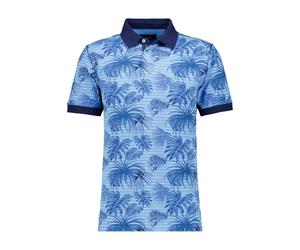 RAGMAN Regular Fit Poloshirt Kurzarm Hell-Dunkelblau