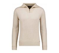 Rundhalspullover RAGMAN, Herren, Gr. 58, beige (beige, melange, 820), Strick, 95% Baumwolle 5% Kaschmir, ohne Ausschnitt, Pullover Rundhalspullover (74995437-XXXL) beige, melange, 820